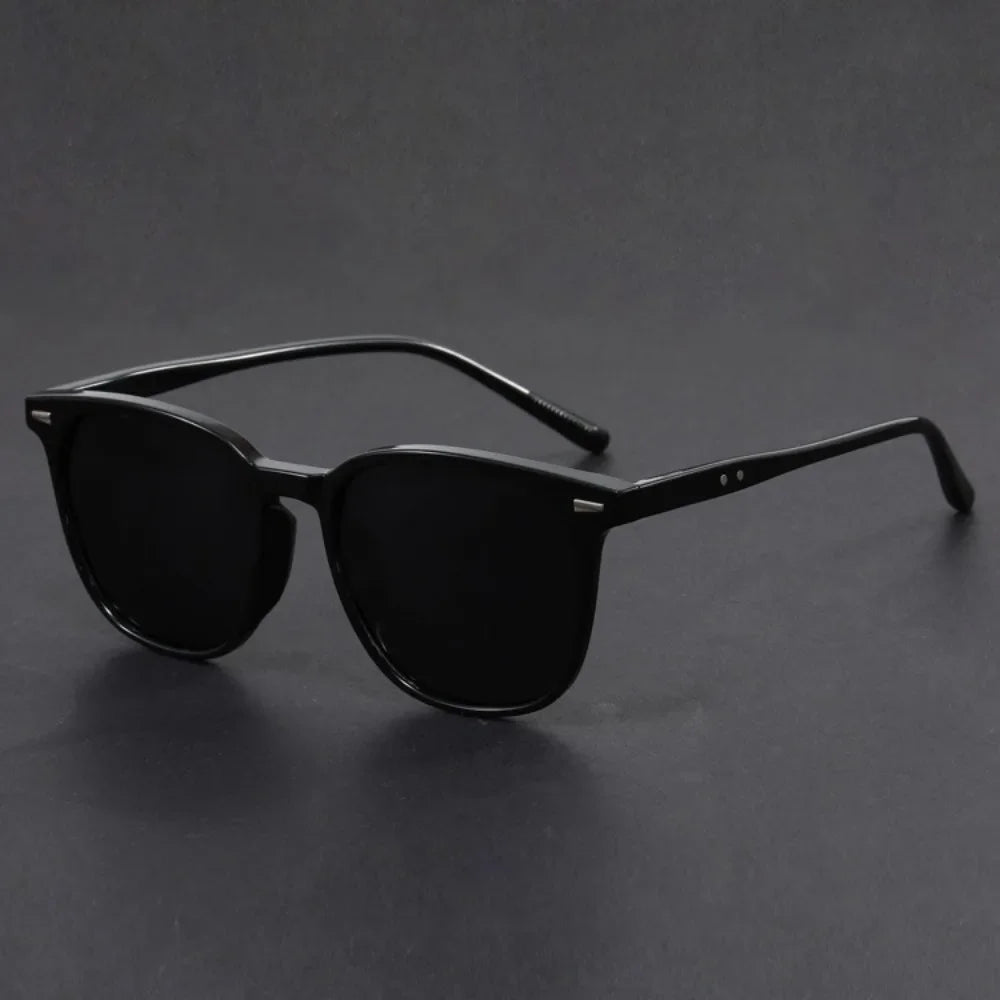 Dim Gray New Male And Female Ultralight Round Sunglasses Driving Fishing UV Polarized Fashion Sun Glasses UV400 Glasses