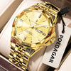 Antique White POEDAGAR Luxury Fashion Man Clock Top Business Waterproof Luminous Date Week Men's Watches Quartz Stainless Steel Men Wristwatch