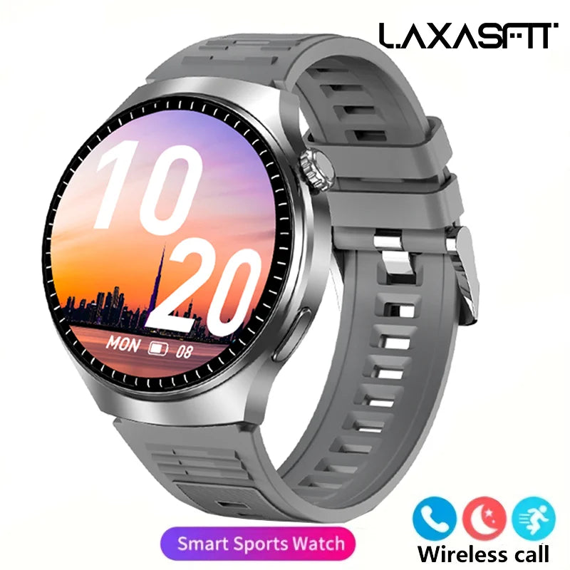 White Smoke G.L Wear 2025 New Men's Smart Watch HD Display Health Tracking Bluetooth Calling Voice Assistant Sports Smartwatch
