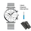 White Smoke HANNAH MARTIN Brand Top Men Watch Black Stainless Steel Fashion Waterproof Sports Multifunctional Quartz Watch Relogio Masculino