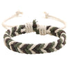 White Smoke DIY Handmade Braided Rope Bracelet Colorful Ethnic Weave Bangles Jewelry Gift