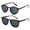 White Smoke ZENOTTIC Retro Small Round Polarized Sunglasses Men Women Lightweight Vintage UV400 Polarized Lenses Fashion Shades