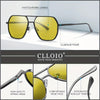 White Smoke CLLOIO Anti-glare Day Night Vision Glasses Men Women Polarized Driving Sun Glasses Square Aluminum Photochromic Sunglasses UV400