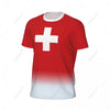 Sports Mesh T-shirt Switzerland Swiss Flag For Running Bike Soccer Tennis Football Fitness Tees 3D Printed