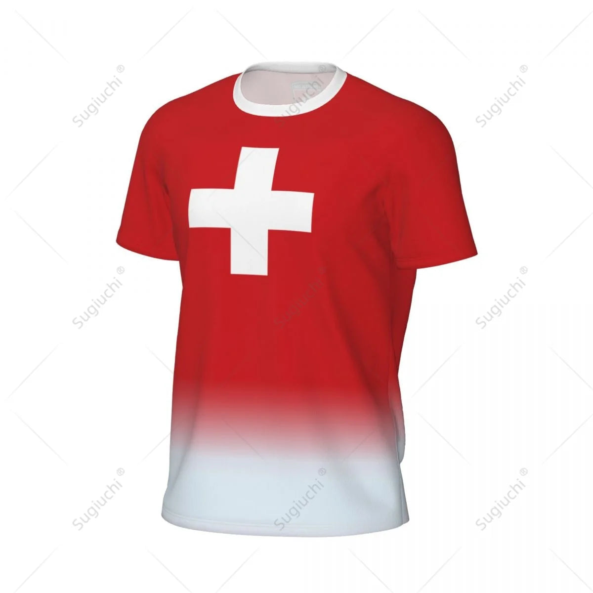 Sports Mesh T-shirt Switzerland Swiss Flag For Running Bike Soccer Tennis Football Fitness Tees 3D Printed