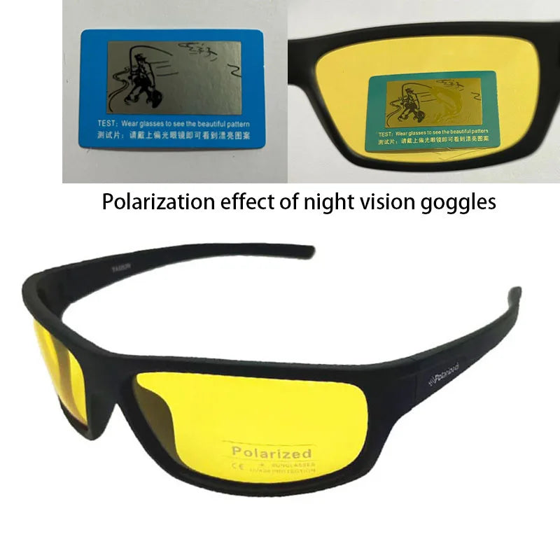 White Smoke TAGION Sport Sunglasses Men Polarized Hipster Glasses UV400 Hiking Driving Glasses Lentes De Sol Hombre Polarizing Lenses TG5104