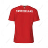 Exclusive design Switzerland Flag Grain 3D Printed Men For Running Bike Soccer Tennis Fitness Sports tshirt Mesh Short T-shirt
