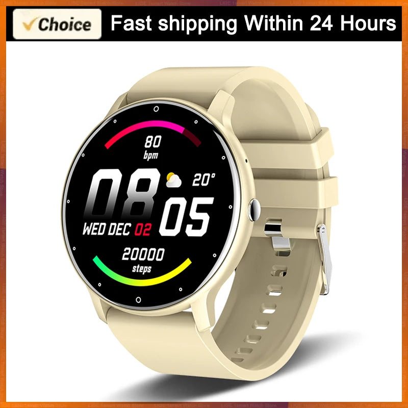 White Smoke LIGE Waterproof Women Smart Band Watch Real-time Weather Forecast Men Watches Sports Ladies Smart Watch For Women Android IOS