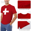 Switzerland Flag Swiss Men Tshirt Tees O-neck T Shirts Women Boys 100% Cotton T-Shirt