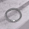 Gray Vnox 6/8/10/12mm Cuban Chain Bracelets for Men Women, Solid Stainless Steel Curb Link Chain Wristband Jewelry