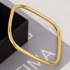 Light Gray 316L stainless steel gold-plated bracelet Fashion Personality Simple Punk Retro Hip-hop High Temperament Bracelet
