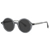White Smoke Fashion TR90 Round Big Frame Myopia Optical Prescription Gray Sunglasses For Women Men Driving Fishing Retro Sunglasses 0 to-6.0