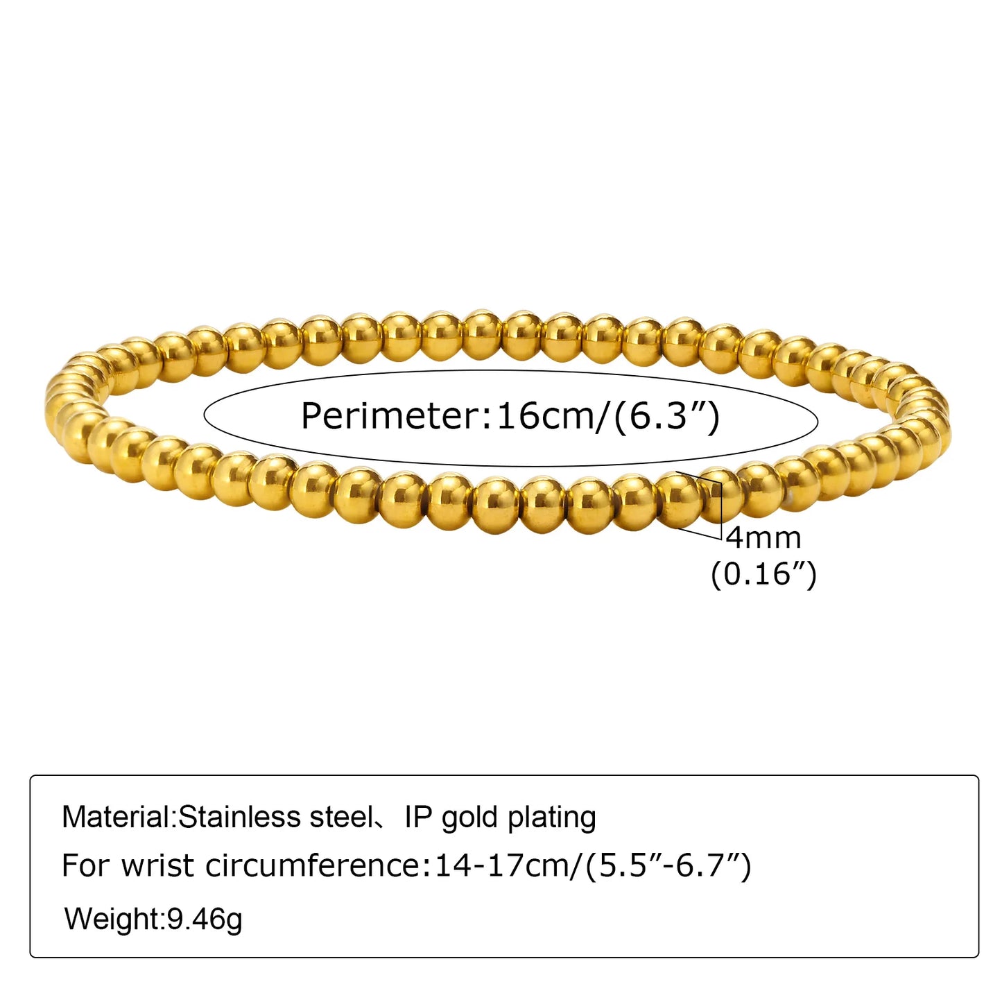 White Smoke Non Tarnish Stainless Steel Bracelet Gold Plated Stackable for Women, Thin Herringbone Chain Bracelet Waterproof Jewelry Gift
