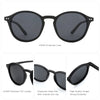 White Smoke ZENOTTIC Retro Small Round Polarized Sunglasses Men Women Lightweight Vintage UV400 Polarized Lenses Fashion Shades
