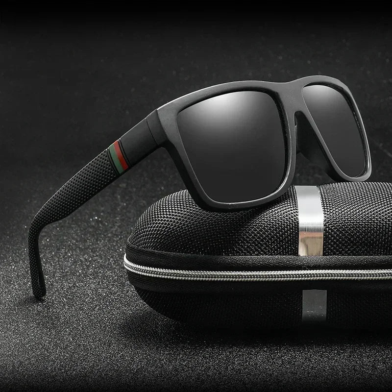 Dark Slate Gray 2025 Luxury Brand Polarized Sunglasses Men High-End Outdoor Glasses Fashion Square Driving Eyewear Travel Sun Glasses UV400