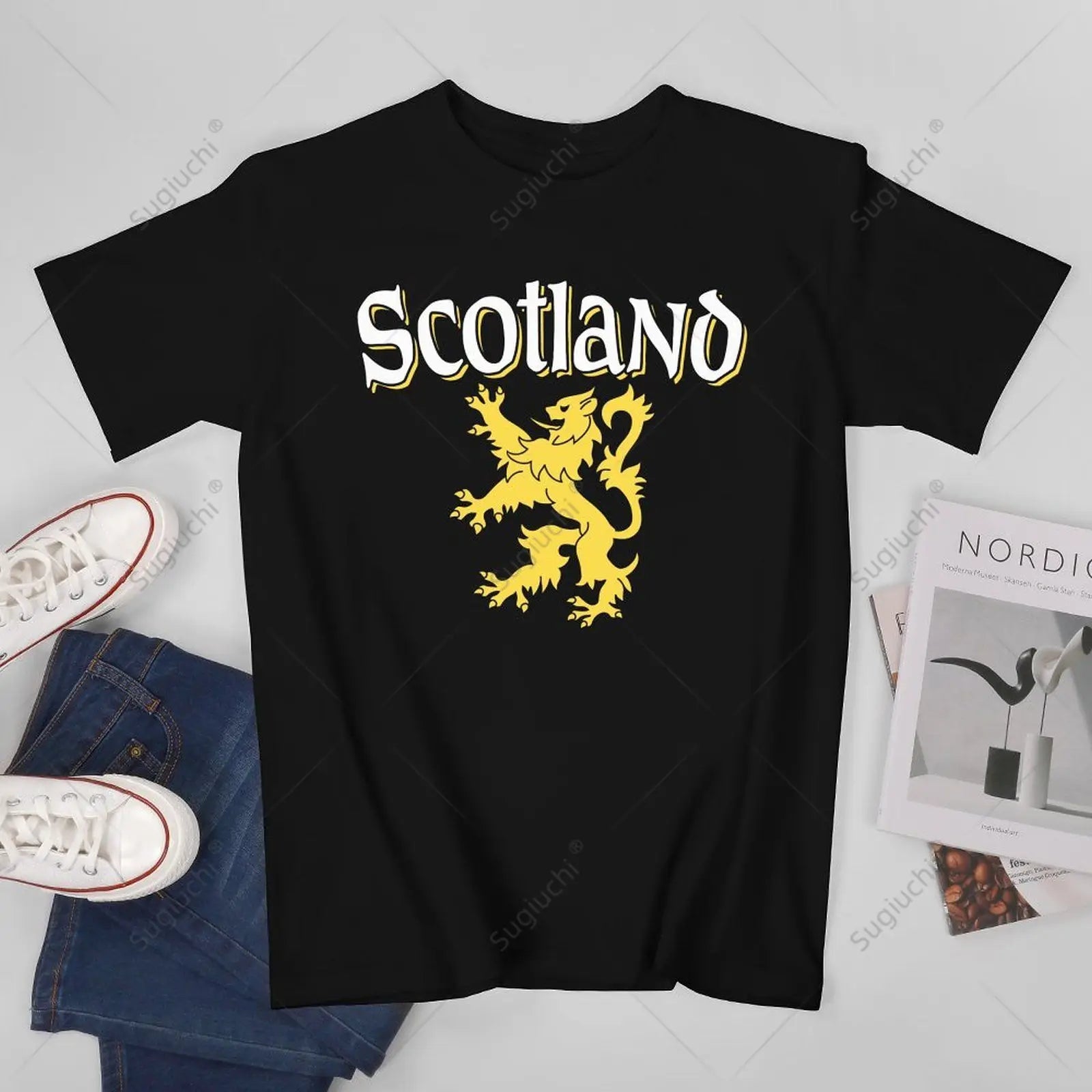 Unisex Men Scotland Rampant Lion Tshirt Tees T Shirts Women Boys 100% Cotton T-Shirt streetwear fashion product image 9