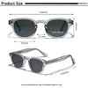 White Smoke CATERSIDE Retro Round Men Sunglasses Punk Propionic Acid Pin Temple Luxury Sun Glasses Women Sports Leisure Party Eyewear UV400