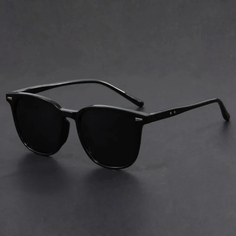 Dim Gray New Male And Female Ultralight Round Sunglasses Driving Fishing UV Polarized Fashion Sun Glasses UV400 Glasses