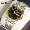 White Smoke OPK 8110 Ladies Watch Classic Simple Brand Quartz Watch Stainless Steel Strap Watch For Women Waterproof Luminous Day-Date Watch
