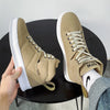 High Top Streetwear Sneakers – Lightweight Chunky Sole Casual Shoes, Comfortable Urban Trainers