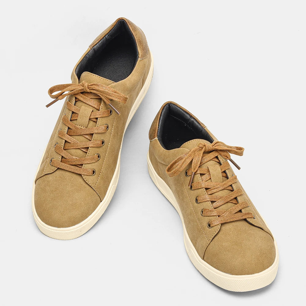Men’s Minimalist Casual Sneakers – Lightweight Comfortable Smart Casual Shoes, Clean Everyday Trainers