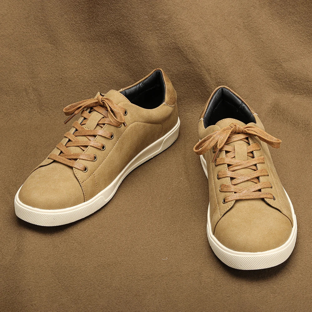 Men’s Minimalist Casual Sneakers – Lightweight Comfortable Smart Casual Shoes, Clean Everyday Trainers