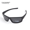 White Smoke TAGION Sport Sunglasses Men Polarized Hipster Glasses UV400 Hiking Driving Glasses Lentes De Sol Hombre Polarizing Lenses TG5104