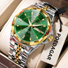 Antique White POEDAGAR Luxury Fashion Man Clock Top Business Waterproof Luminous Date Week Men's Watches Quartz Stainless Steel Men Wristwatch