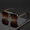 Dark Slate Gray Men New Driving Sunglasses Vintage Steampunk Square Sunglasses Metal Frame with Spring Hinges Women Eyepiece UV400 Glasses