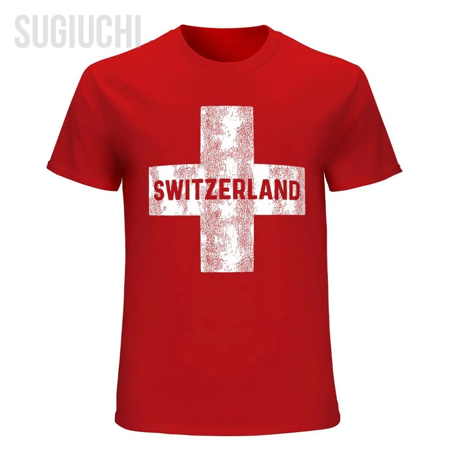 Men Retro Swiss Flag Of Switzerland Tshirt Tees O-neck T Shirts Women Boys 100% Cotton T-Shirt streetwear fashion product image 11