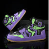 Futuristic High Top Sneakers – Streetwear Anime Style Shoes, Chunky Sole Statement Urban Trainers