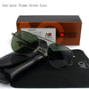 White Smoke Pilot AO Sunglasses Men Top Quality Brand Designer AGX Tempered Glass Lens Sun Glasses Male