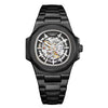 White Smoke LONGLUX Men automatic mechanical watch luxury watches waterproof skeleton business cheap wholesale stainless steel gift watch