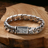 Black S925 Sterling Silver Timeless Vine Garland Buckle Retro Punk Tank Bracelet Jewelry Creativity Gift Factory Price