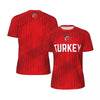 Fashion Turkey Flag Football T Shirt Casual Summer Short Sleeve Mens 3D Printed Sports T-shirt Loose Street Quick Dry Tees Tops