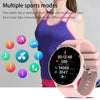 White Smoke LIGE Waterproof Women Smart Band Watch Real-time Weather Forecast Men Watches Sports Ladies Smart Watch For Women Android IOS