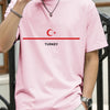 Turkey National Flag Printed Men T Shirts Hip Hop All-Match T-Shirt Cotton Summer Clothes Casual Oversize Trendy Sportswear