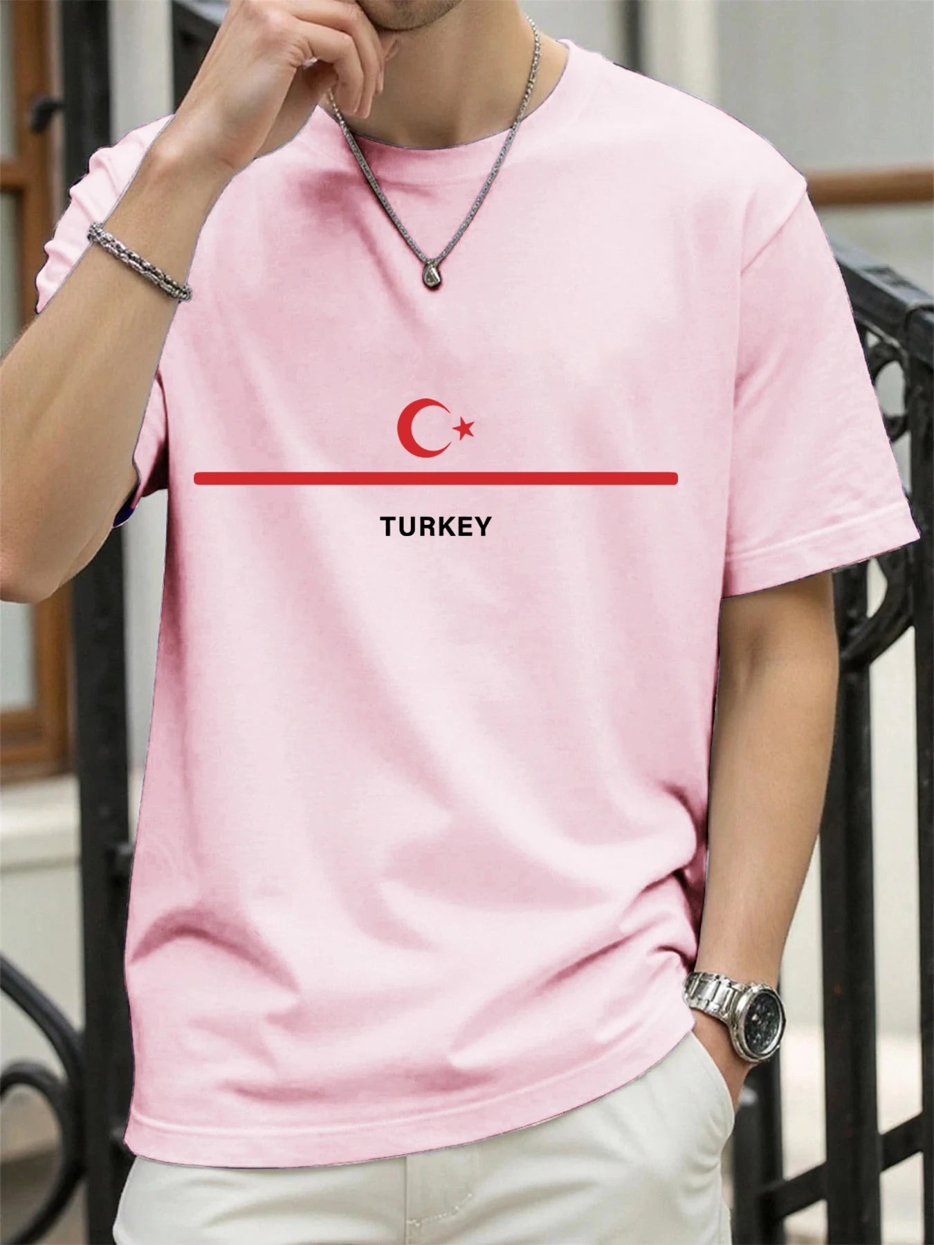 Turkey National Flag Printed Men T Shirts Hip Hop All-Match T-Shirt Cotton Summer Clothes Casual Oversize Trendy Sportswear streetwear fashion product image 36
