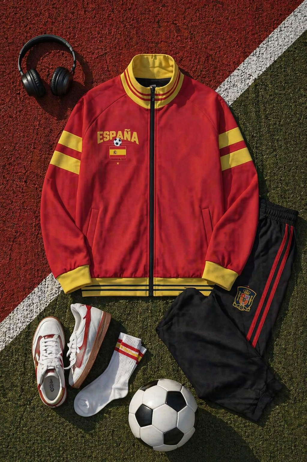 España Spain Football-Inspired Zip Jacket – La Furia Roja Streetwear Style streetwear fashion product image 3