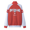 Switzerland Red and White Football Style Track Jacket – Game Day Streetwear Essential