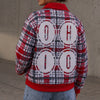 Ohio Plaid Jacket – Trendy Red Black Streetwear Game Day Fashion for Women