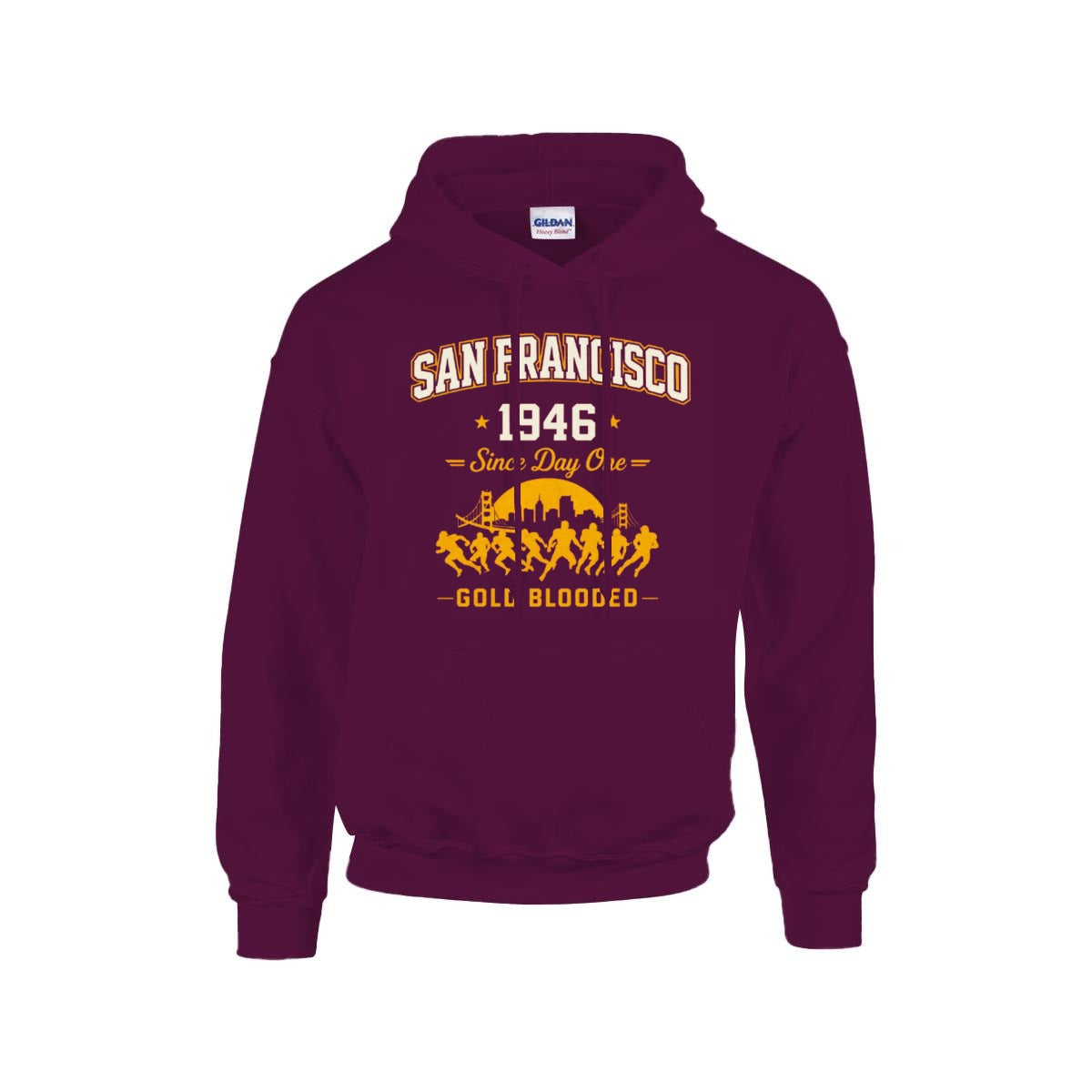 Athletic Aesthetic San Francisco football Hoodie |Gildan 18500
