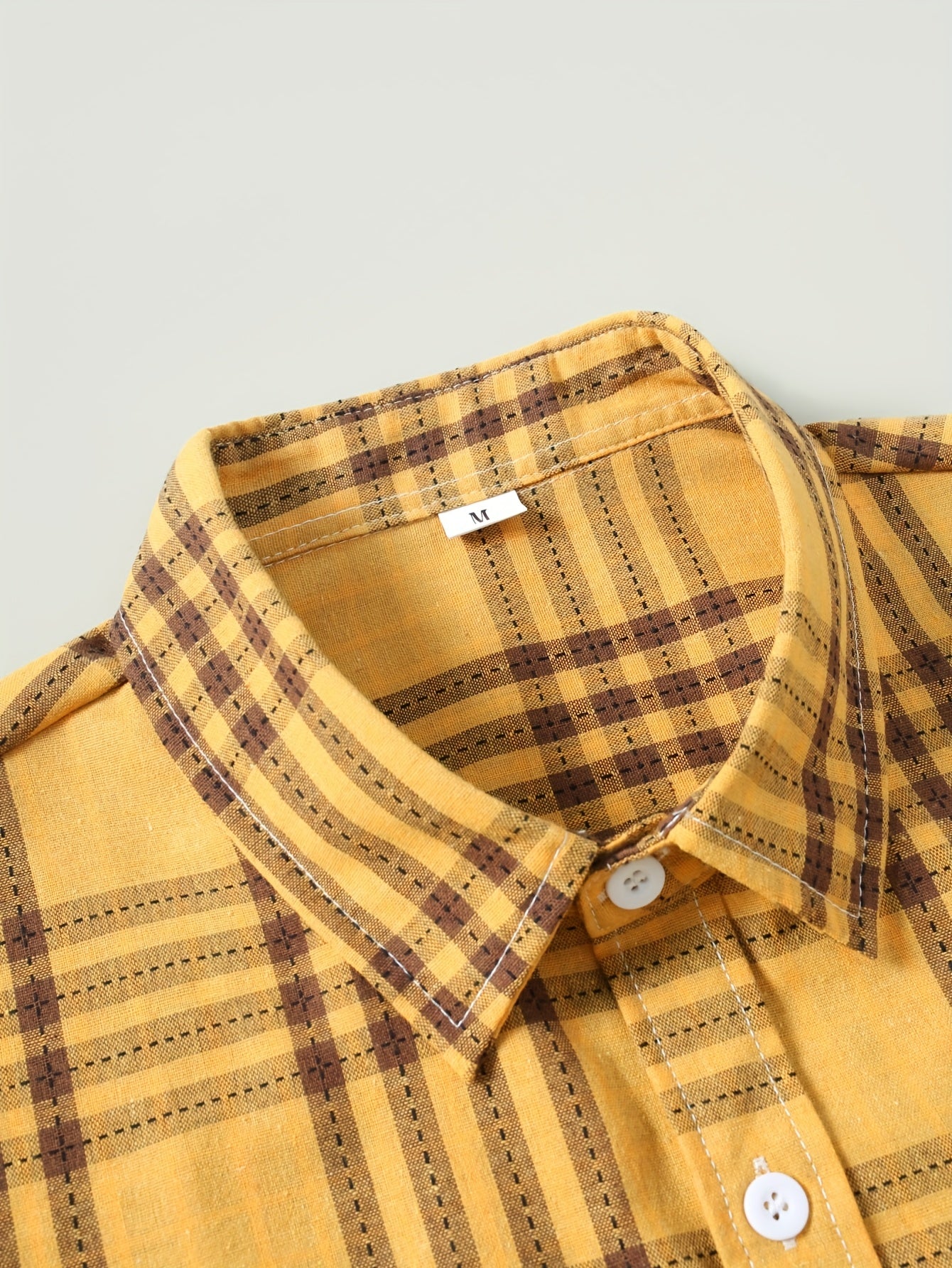 Color-Woven Long-Sleeve Shirt