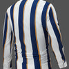 Dim Gray New Men'S Striped Long-Sleeve Business Shirt