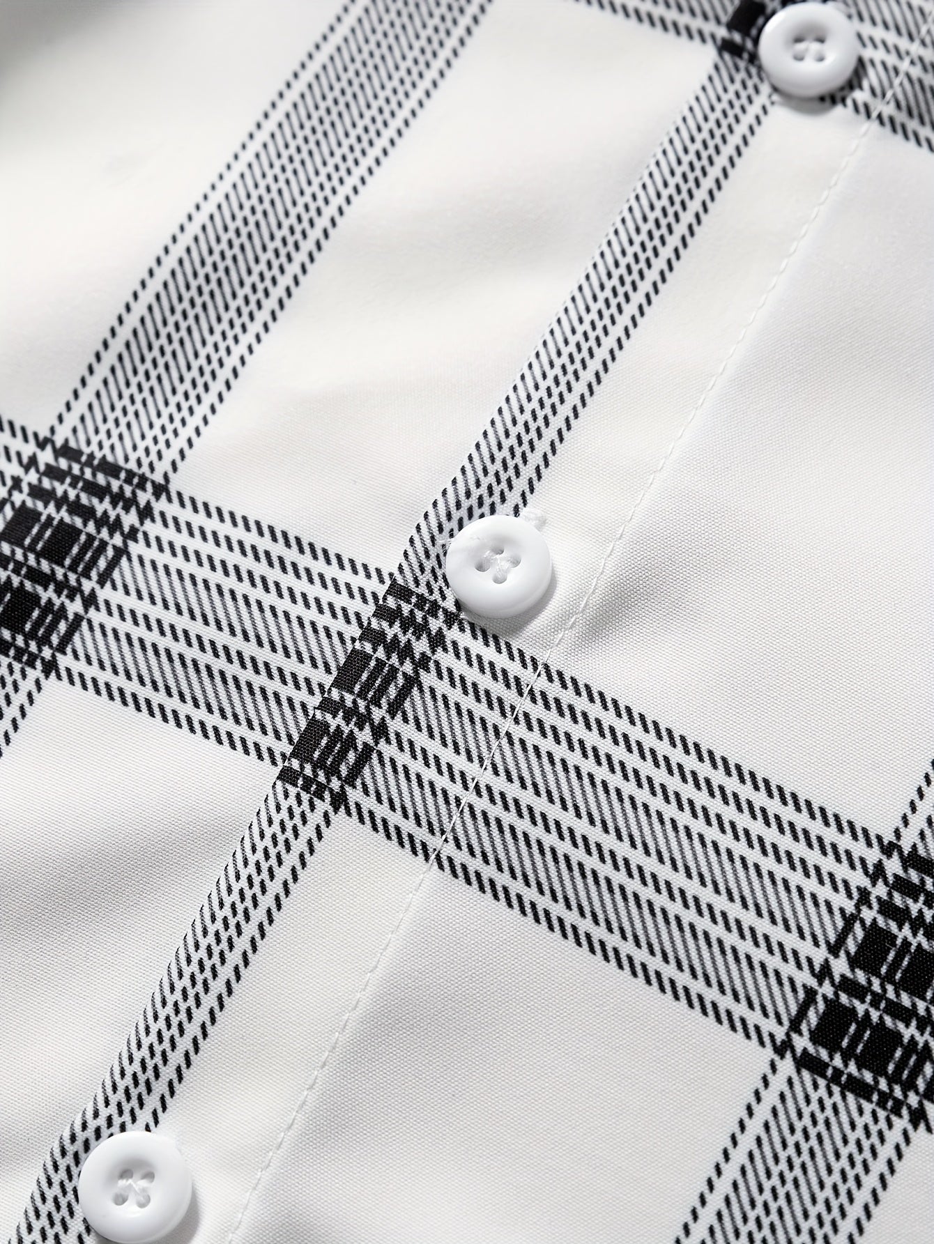 Lavender Men's Plaid Shirt Long Sleeve Shirt Trendy Plaid Non-Directional Print Business Casual Top