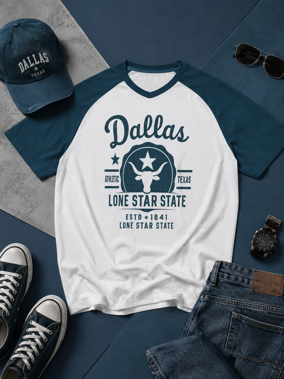 Dallas Lone Star State T-Shirt – Texas City Sports Streetwear Tee