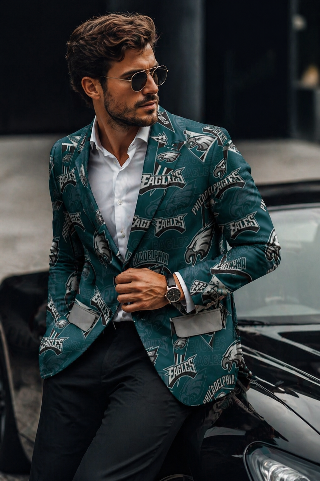 Philadelphia Football Blazer Green Game Day Jacket