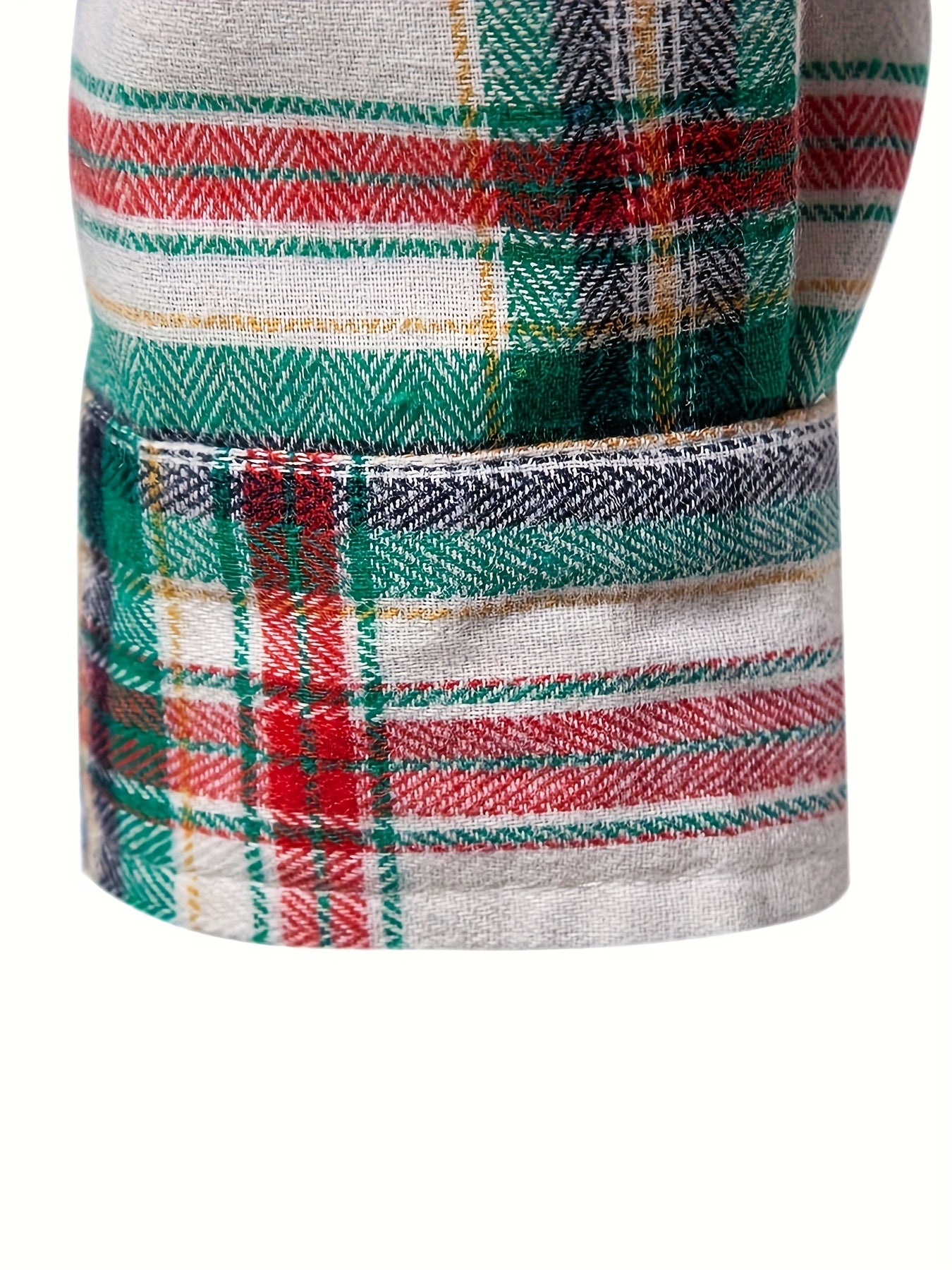 White Smoke Men's Business Casual Long Sleeve Shirt, Plaid Shirt for Men