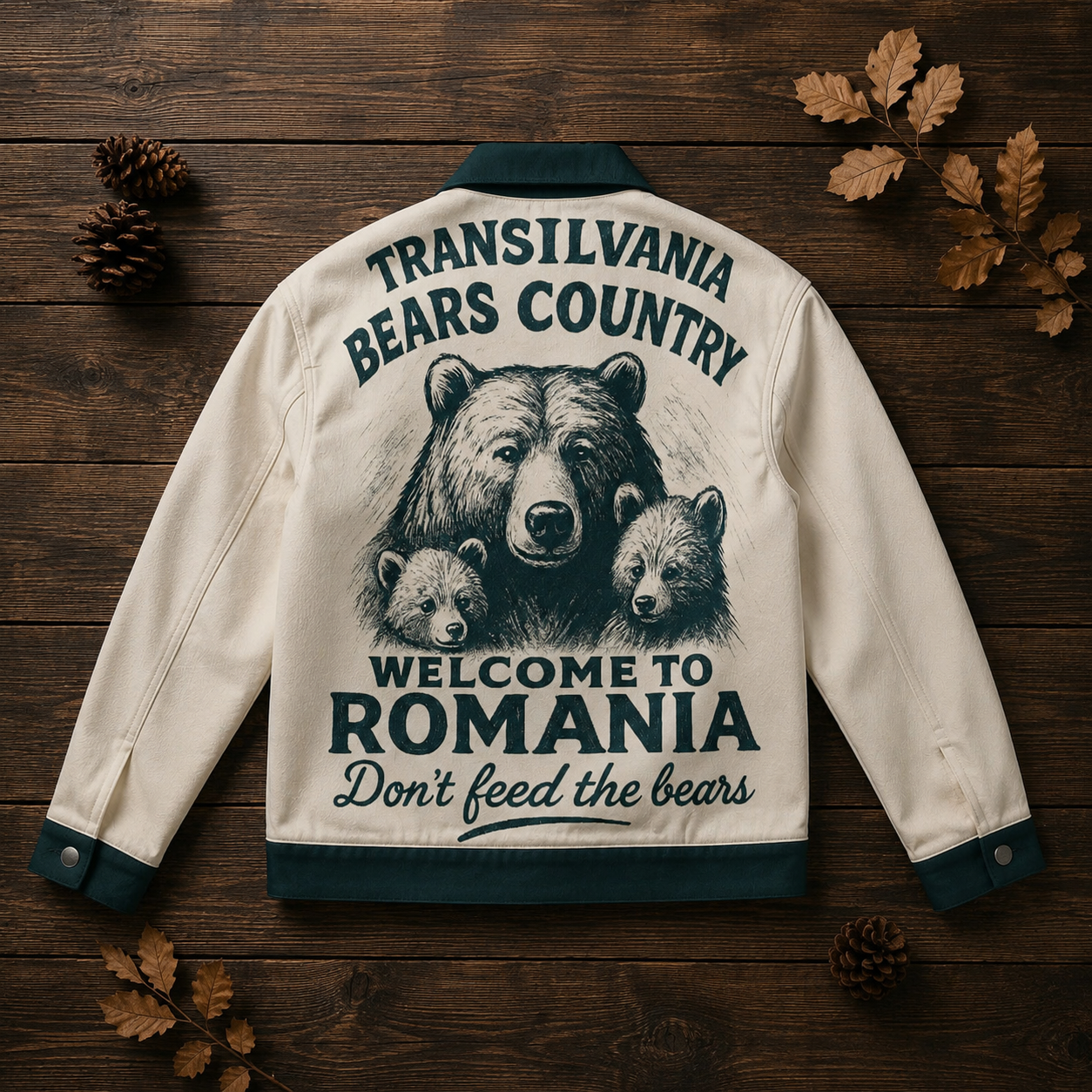 Transilvania Bears Country Jacket – Romania Mountain Nature Vintage Style streetwear fashion product image 4