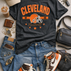 Cleveland Football Tee — Retro Helmet & Stars Fan Shirt